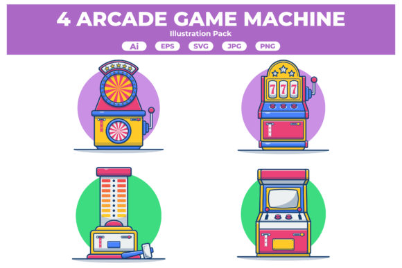 Arcade Game and Slot Machine Collection: A Visual Treasure for Every Project