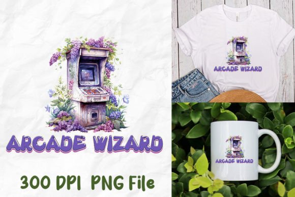 Arcade Wizard Game Machine Retro: A Digital Design Treasure for Gaming Enthusiasts