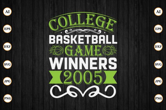 College Basketball Game Winners 2005: A Bold Design Choice for Dynamic Typography