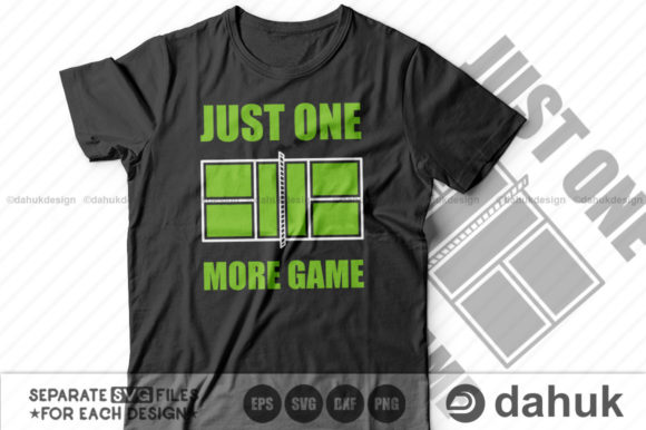 Discover the Joy of Pickleball with Just One More Game SVG Designs