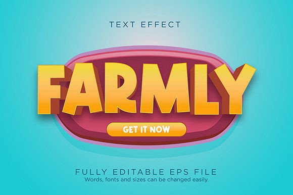 Farmly Game UI Button Text Effect Font: Enhancing Visual Workflow in Game Design