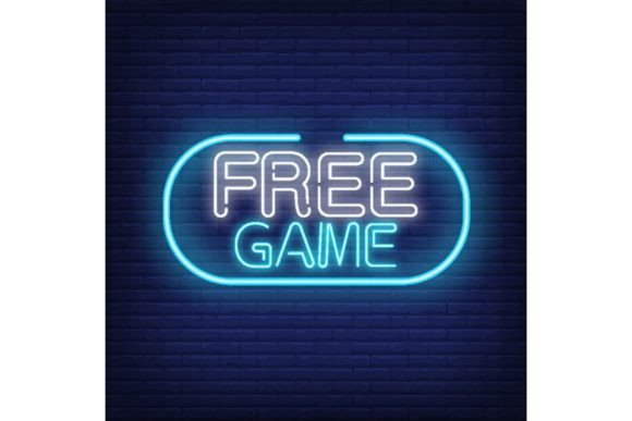 Free Game Neon Text in Frame: A Bright Design Solution for Creative and Commercial Uses