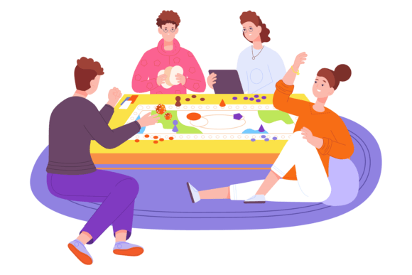 Friends Playing Board Game: Young Compan and the Joy of Social Connection