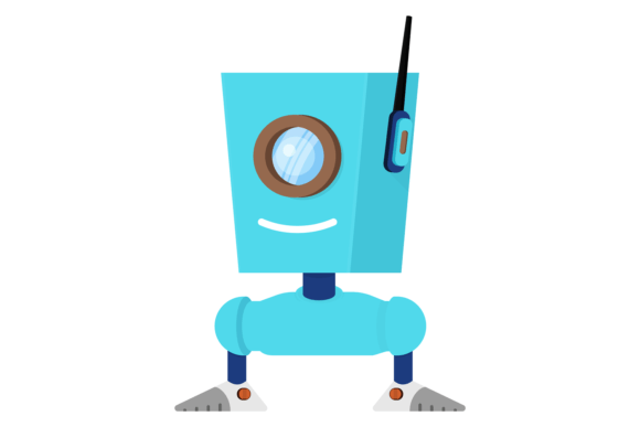 Funny Robot: A Cartoon Game Mascot for Kids and Collectible Toy