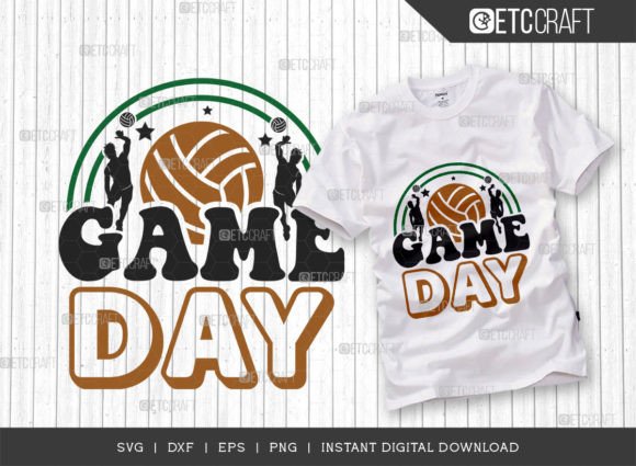 Game Day SVG Cut File, Volleyball Svg: Your Creative Design Solution for Sports Enthusiasts