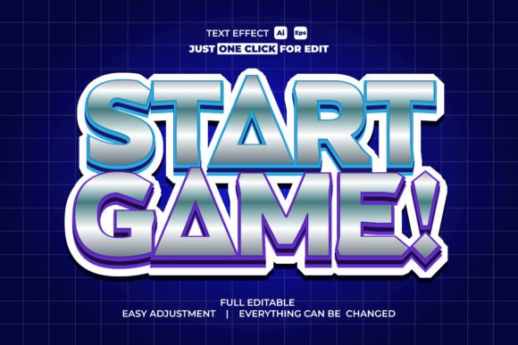 Game Event Vector Text Effect Editable