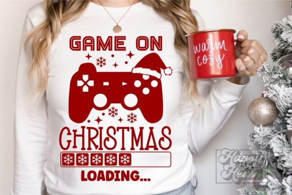 Game on Christmas Loading SVG - Gamer