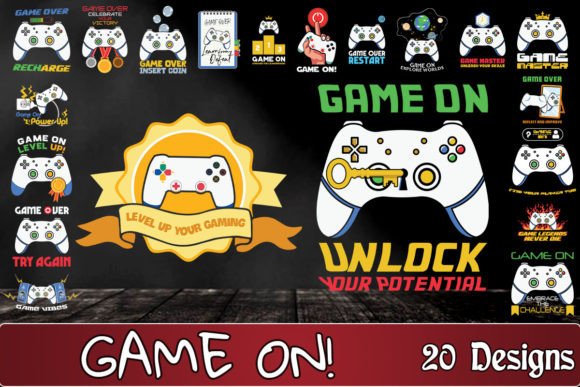 Game On SVG Bundle: 20 Designs to Elevate Your Creative Projects