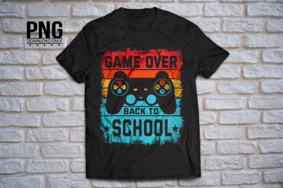 Game Over Back to School Vintage Kids Design Pack