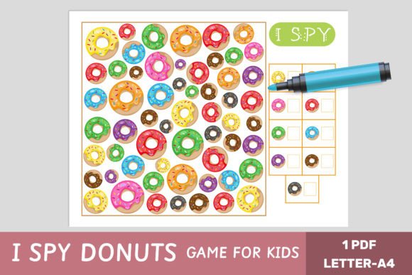 I Spy Game for Kids - Donuts