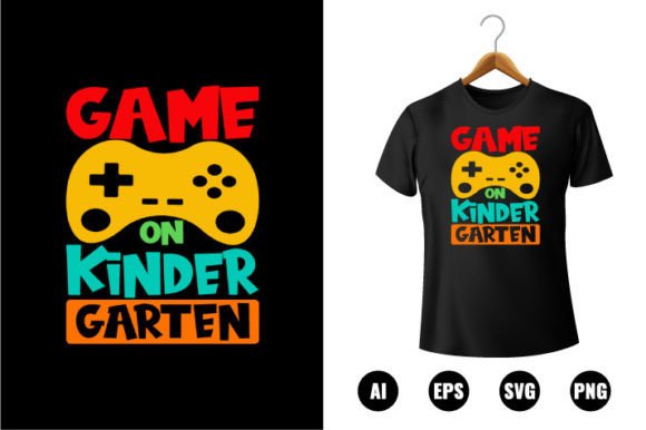 Kindergarten Game T-Shirt Design: A Versatile Creative Asset for Print and More
