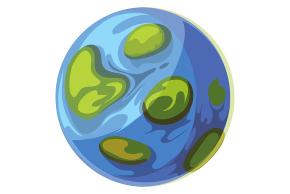 Planet Icon: Cartoon Space Fantasy Game – A Creative Asset for Modern Design Workflows