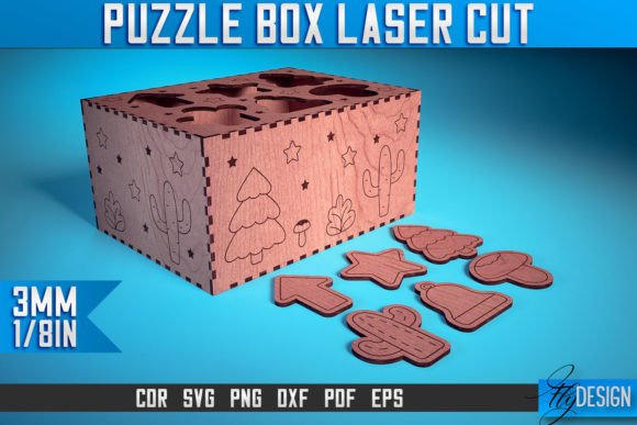 Puzzle Box Laser Cut SVG Baby Game