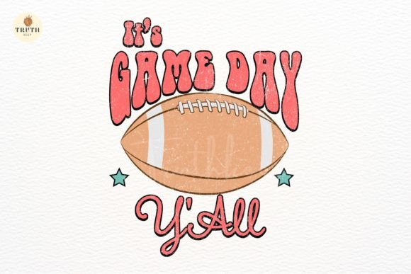 Retro It's Game Day Y'All PNG: A Versatile Design Asset