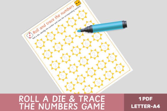 Roll a Dice and Trace the Numbers Game
