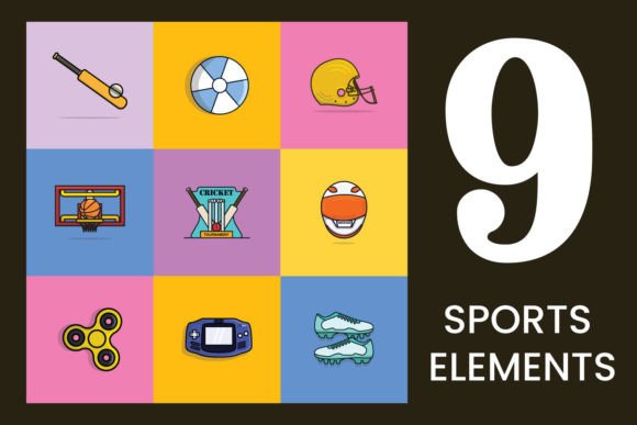 Sport Game Equipment Icons: Essential Vector Design for Modern Visual Communication