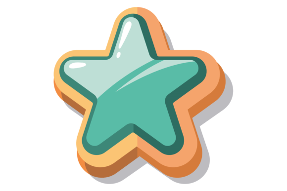 Star Shape Button: A Versatile Cartoon Game UI Element for Modern Design
